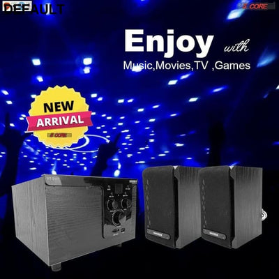 Home Theater 2.1 Set Black Speakers Electronics