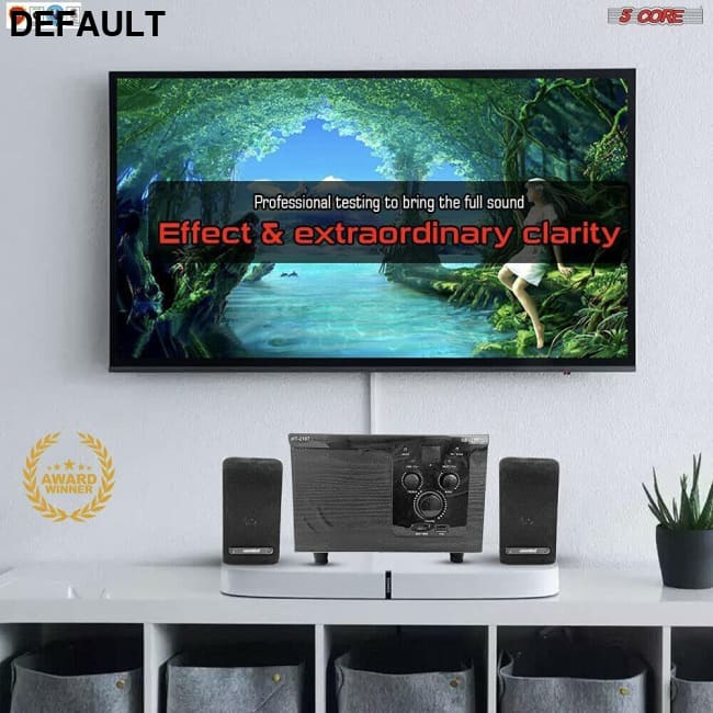 Home Theater 2.1 Set Black Speakers Electronics