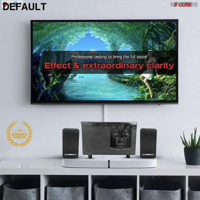 Home Theater 2.1 Set Black Speakers Electronics