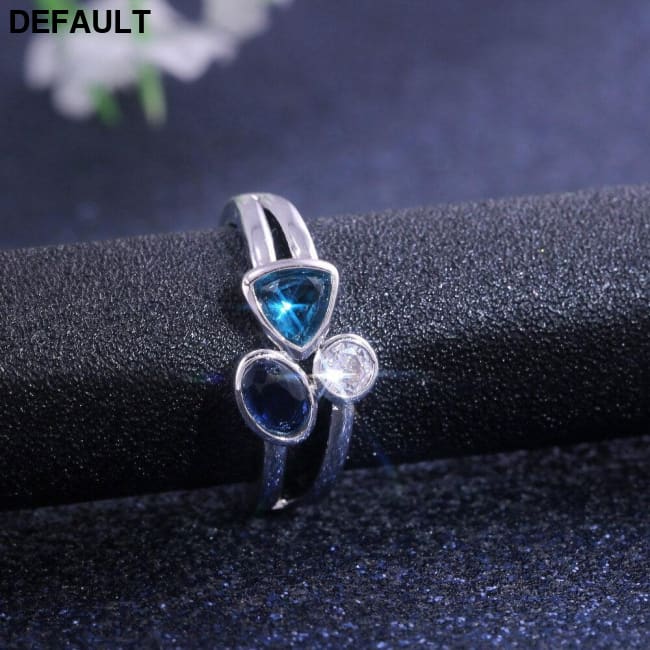 Hot Selling Europe And America New Style Cool Beautiful Irregular Three-Color Ring Support Three Color / 6 Wedding
