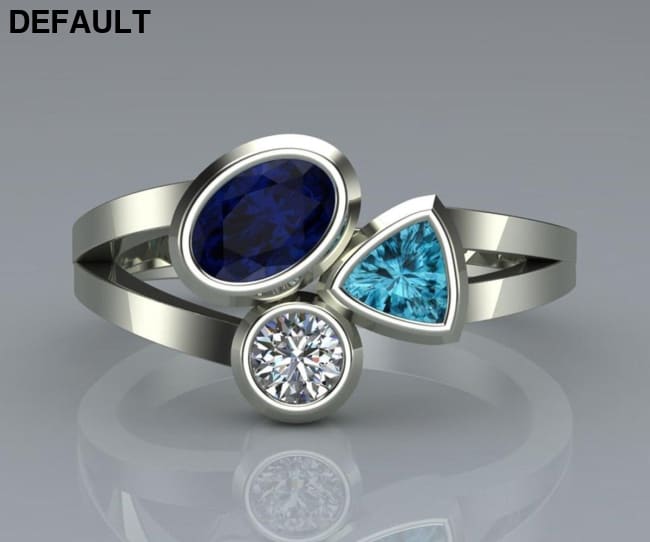 Hot Selling Europe And America New Style Cool Beautiful Irregular Three-Color Ring Support Wedding Rings Best Products