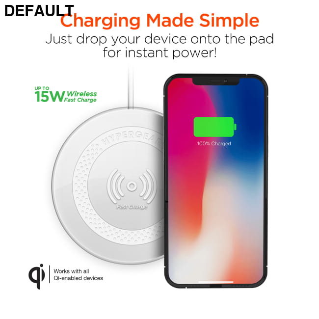 HyperGear ChargePad Pro 15W Wireless Fast Charger USB-C Car Accessories Chargers