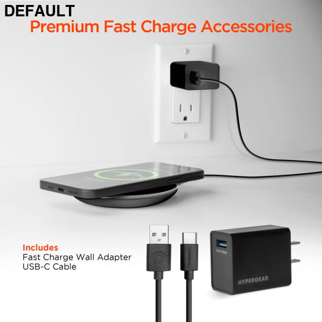 HyperGear ChargePad Pro 15W Wireless Fast Charger USB-C Car Accessories Chargers