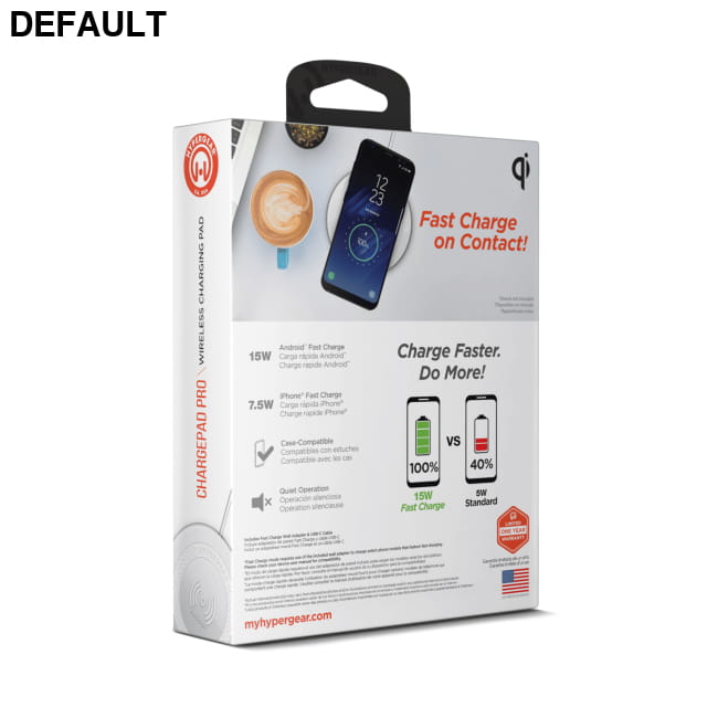 HyperGear ChargePad Pro 15W Wireless Fast Charger USB-C Car Accessories Chargers
