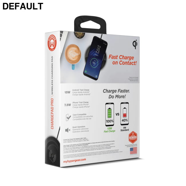 HyperGear ChargePad Pro 15W Wireless Fast Charger USB-C Car Accessories Chargers