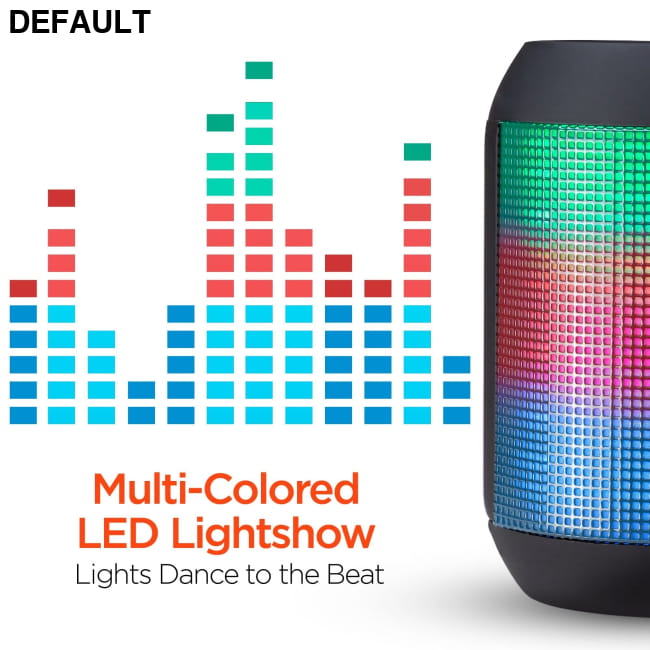 HyperGear Rave Mini Wireless LED Speaker Black Best Selling Products