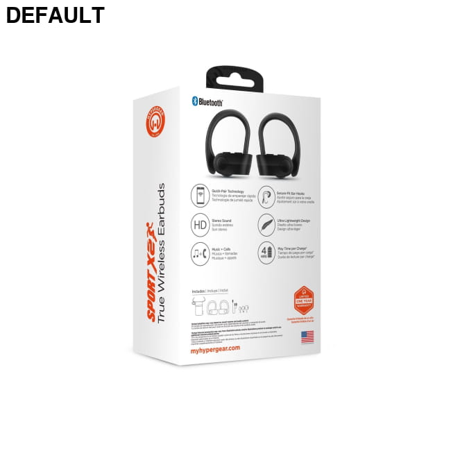 HyperGear Sport X2 True Wireless Earbuds Mini Bluetooth Earphones In-Ear Headphones