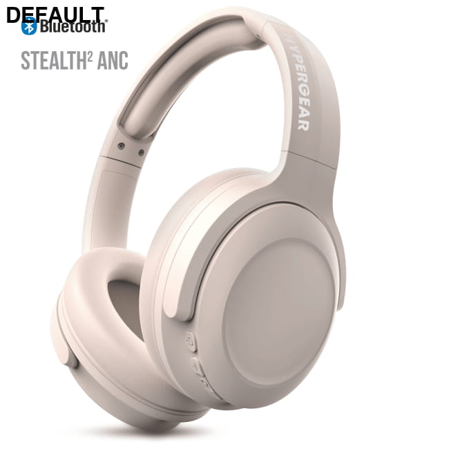 HyperGear Stealth2 ANC Wireless Headphones Bone Over-Ear