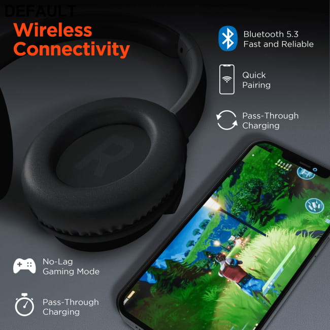 HyperGear Stealth2 ANC Wireless Headphones Over-Ear