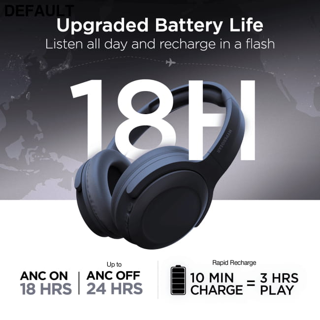 HyperGear Stealth2 ANC Wireless Headphones Over-Ear
