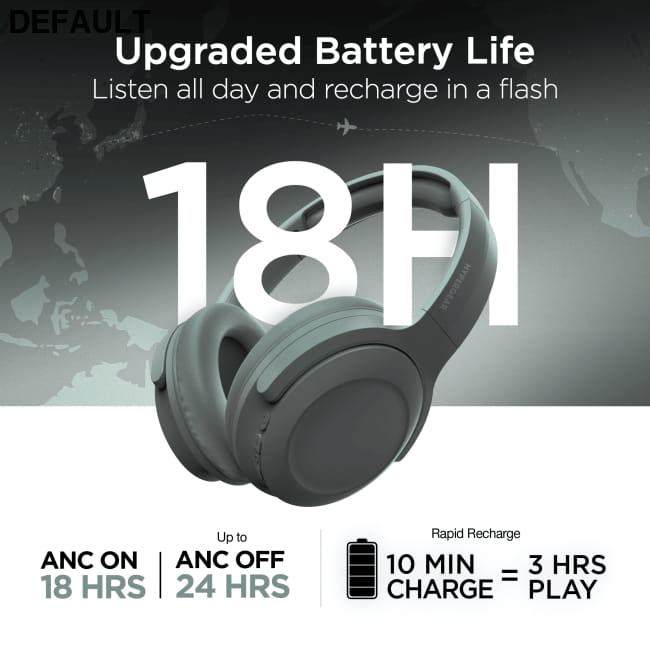 HyperGear Stealth2 ANC Wireless Headphones Over-Ear