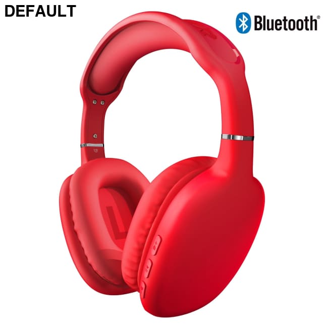 HyperGear VIBE Wireless Headphones Red Over-Ear