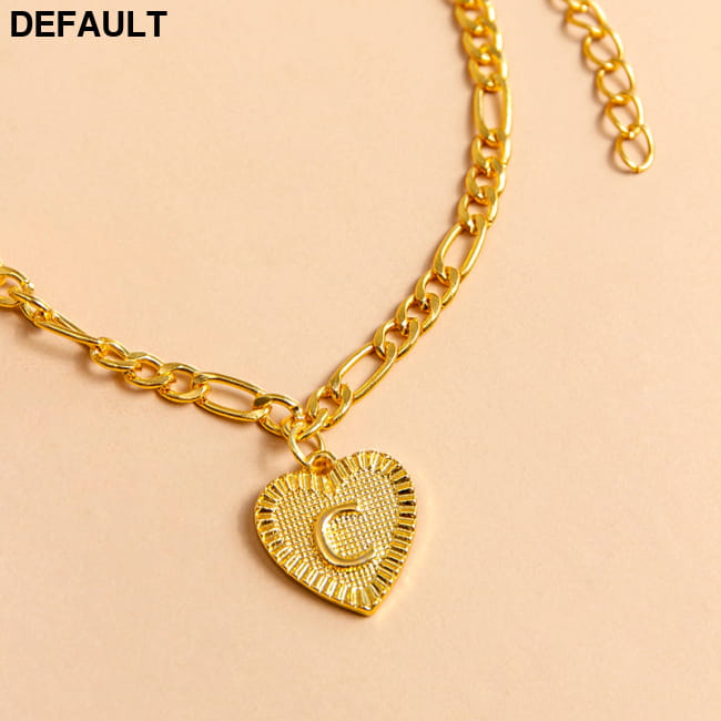 Initial Letter Anklet Gold Color Heart Pendant Foot Women Bracelets Best Selling Products