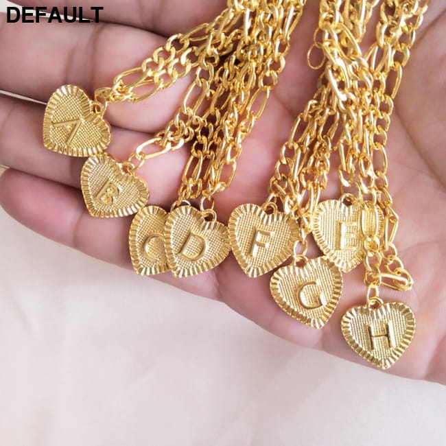 Initial Letter Anklet Gold Color Heart Pendant Foot Women Bracelets Best Selling Products