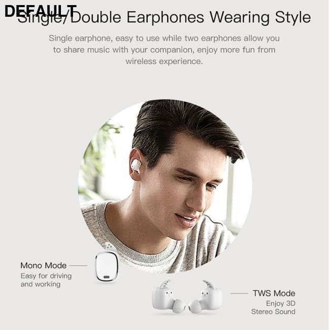 IPX4 Waterproof QCY T1 PRO TWS Touch Control Bluetooth Earphones Wireless Headset Noise Cancelling with MIC,750mAh