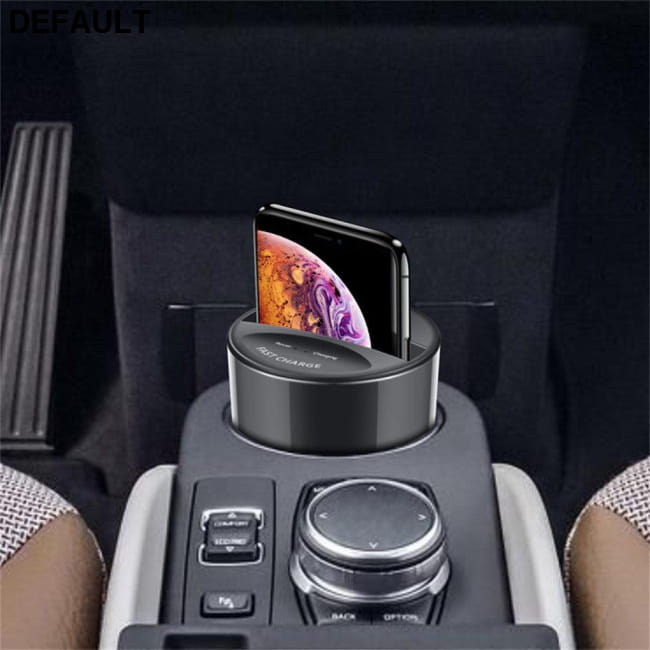 k10W Car Wireless Charger Cup with USB Output for iPhone XS Bluetooth FM Transmitters Electronics Accessories