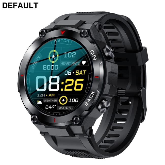 K37 smart watch GPS positioning exercise health heart rate monitoring female physiological cycle reminder black Smart