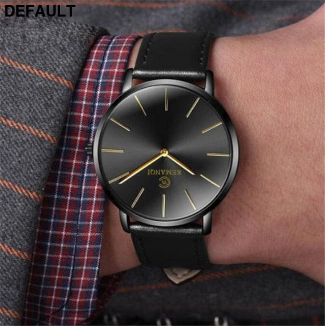 KEMANQI Ultra-thin Watch black Men Quartz Watches Best Selling Products