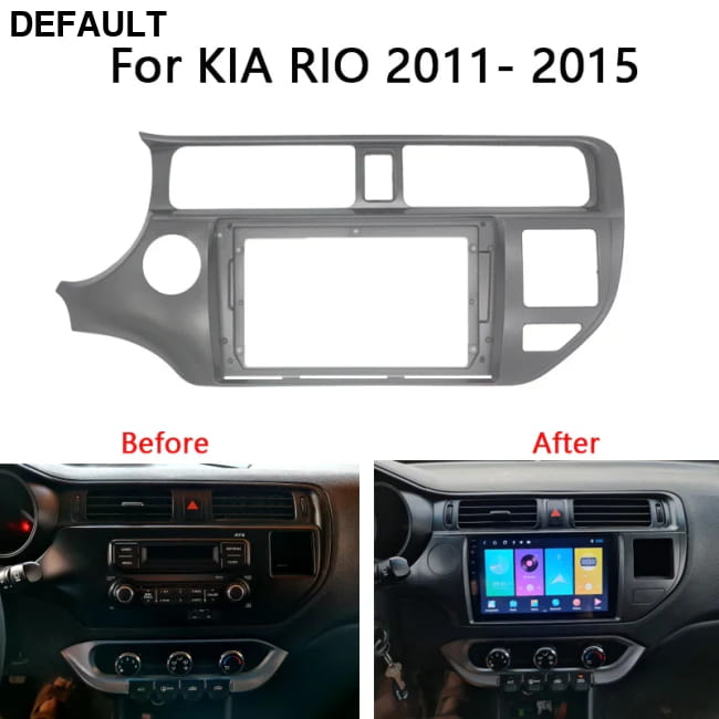 Kia Rio 7 9 Inch 2 Din Head Unit Radio Frame Kit Car Installation Motor Vehicle A/V Players & In-Dash Systems