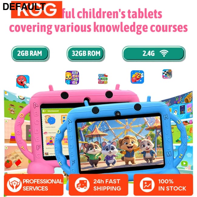 Kids Tablet 7 inch for 3-12 Educational Learning Toddler Android 11 2GB RAM + 32GB ROM Storage Gift For RAM Tablets