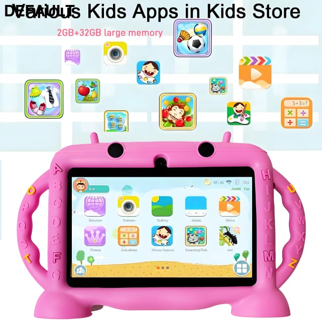 Kids Tablet 7 inch for 3-12 Educational Learning Toddler Android 11 2GB RAM + 32GB ROM Storage Gift For RAM Tablets