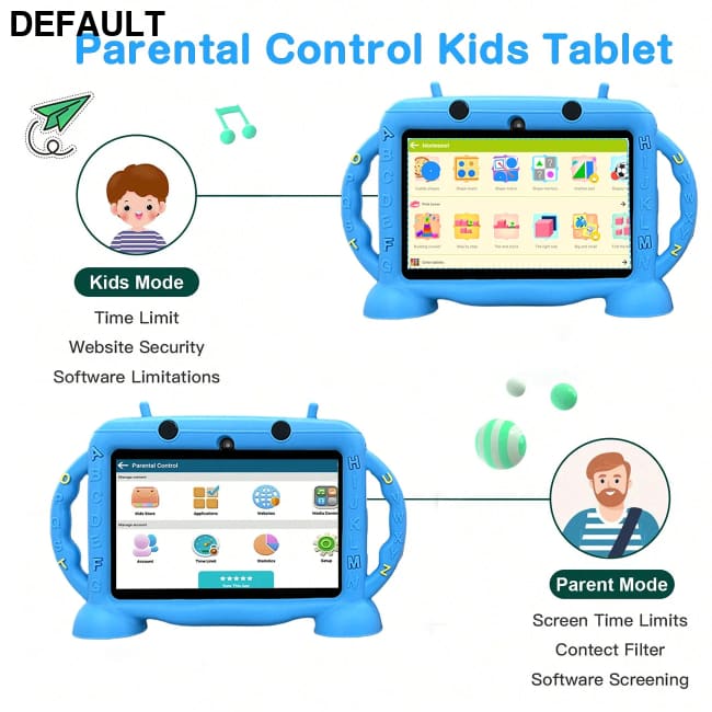 Kids Tablet 7 inch for 3-12 Educational Learning Toddler Android 11 2GB RAM + 32GB ROM Storage Gift For RAM Tablets