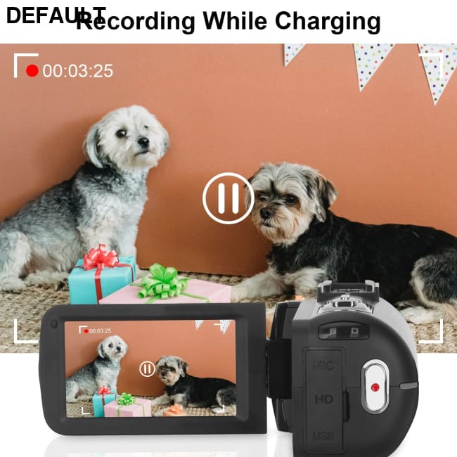KOMERY 4K Video Camera 48MP 18X Digital Zoom Cameras Vlogging for YouTube 3.0Inch 270 Degree Flip Screen Camcorder