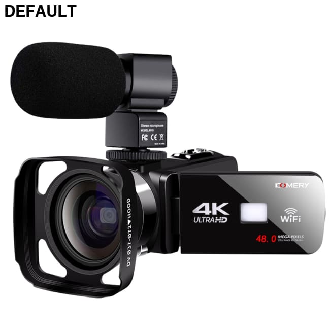 KOMERY 4K Video Camera 48MP 18X Digital Zoom Cameras Vlogging for YouTube 3.0Inch 270 Degree Flip Screen Camcorder