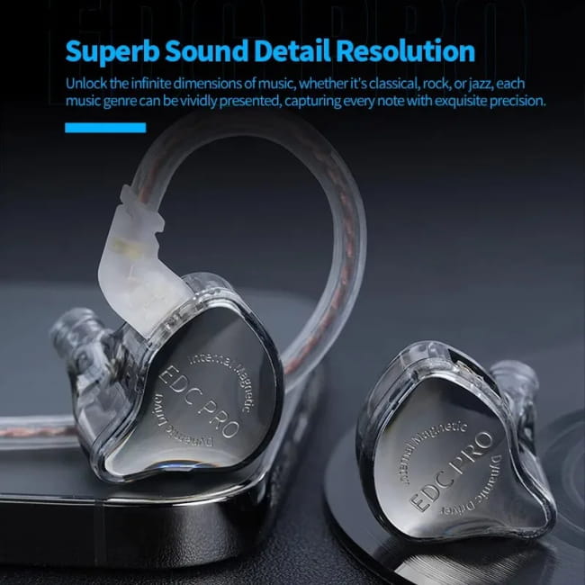 KZ EDC PRO Wired Earphone Large Dynamic Drivers Earbuds Best Selling Products