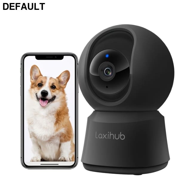 Laxihub 5MP Wi-Fi Surveillance Camera Baby Monitor 360° Indoor Home Black Security PT 2K+ Night Vision Cam For Pet