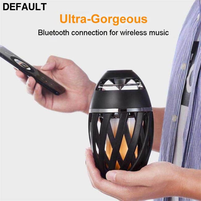 LED Flame Speaker Black Mini Bluetooth Speakers