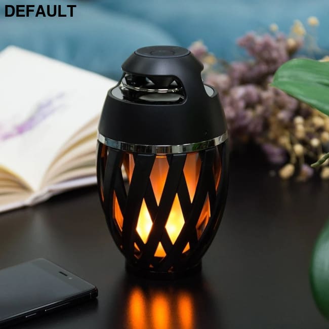 LED Flame Speaker Black Mini Bluetooth Speakers