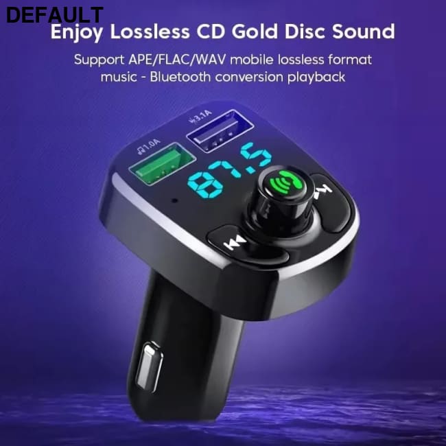 LED MP3 Car Bluetooth FM Hands-Free Bluetooth-compaitable 5.0 Transmitter 3.1A QC3.0 PD Type C Dual USB Kit Charger