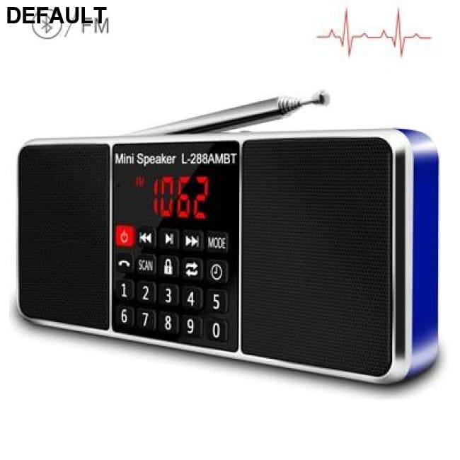 Lefon Digital Portable Radio AM FM Bluetooth Speaker Stereo MP3 Player TF/SD Card USB Drive Handsfree Call LED Display