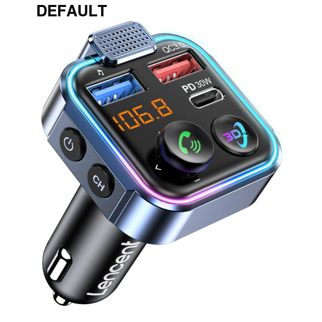 LENCENT Bluetooth 5.3 FM Transmitter with Type C PD 30W & BT23R PD30W Transmitters