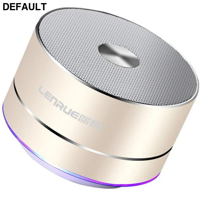 LENRUE Portable Wireless Bluetooth Speaker Stereo Light Gold Mini Speakers Electronics