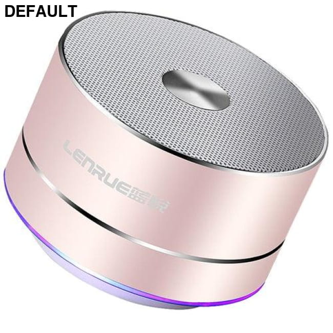 LENRUE Portable Wireless Bluetooth Speaker Stereo Rose Golden Mini Speakers Electronics