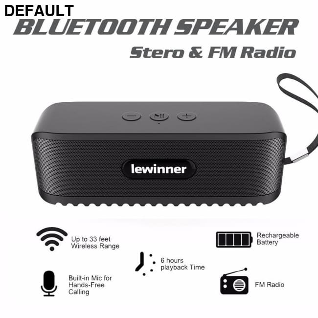 Lewinner 802 Mini Bluetooth speaker Portable Wireless Clumn Home Theater Sound System 3D stereo Music Speakers