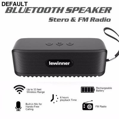 Lewinner 802 Mini Bluetooth speaker Portable Wireless Clumn Home Theater Sound System 3D stereo Music Speakers