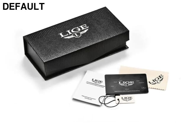 LIGE Mens Watches Top Brand Luxury Big Dial Watch Men Silicone Military Sports Waterproof Quartz For Relogio Masculino