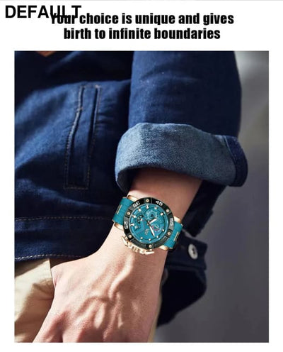 LIGE Mens Watches Top Brand Luxury Big Dial Watch Men Silicone Military Sports Waterproof Quartz For Relogio Masculino