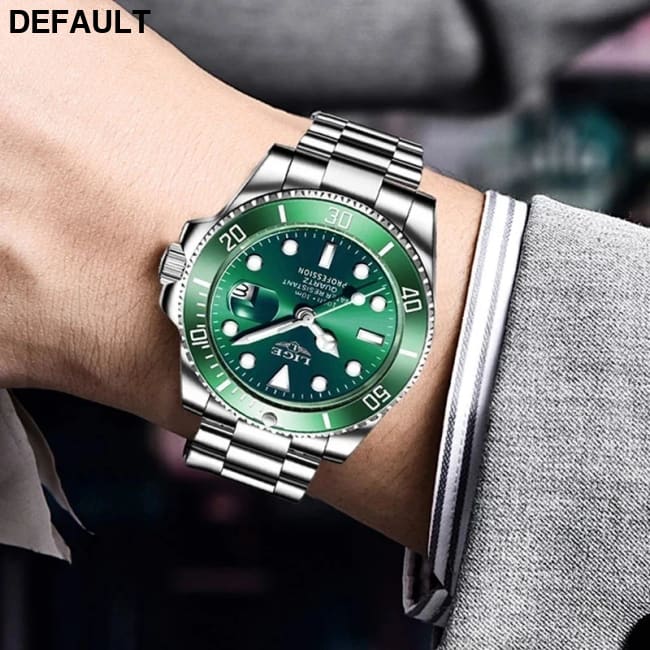 LIGE Top Brand Luxury Watches for Men Casual Sport Fashion Military Stainless Steel Wrist Auto Date Man Watch Clock