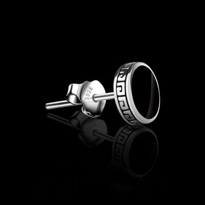 Lihong Personalized 925 Silver Earrings Men’S Single Street Punk Hip-Hop Jewelry 1 One Men