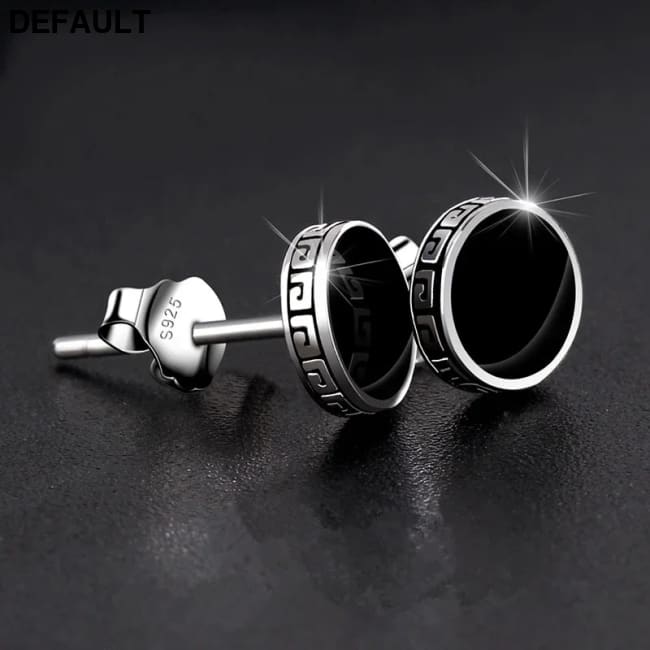 Lihong Personalized 925 Silver Earrings Men’S Single Street Punk Hip-Hop Jewelry 1 pair Men