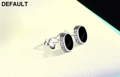 Lihong Personalized 925 Silver Earrings Men’S Single Street Punk Hip-Hop Jewelry Men