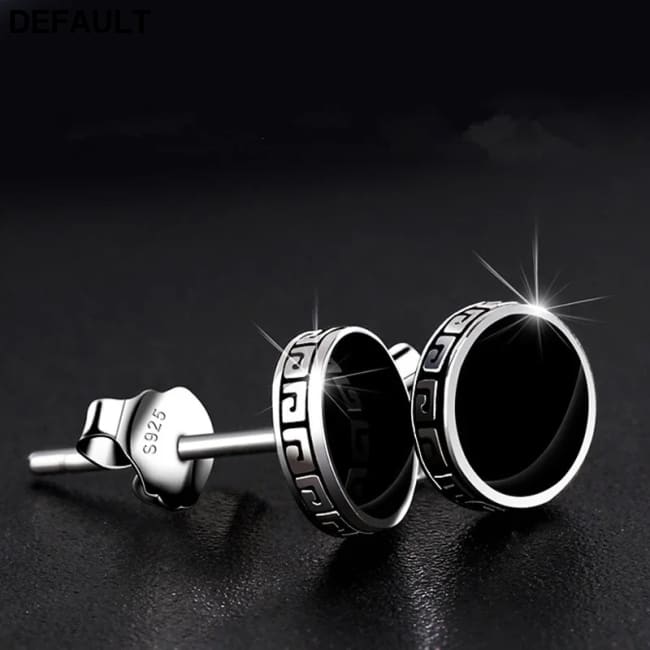 Lihong Personalized 925 Silver Earrings Men’S Single Street Punk Hip-Hop Jewelry Men