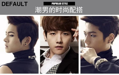 Lihong Personalized 925 Silver Earrings Men’S Single Street Punk Hip-Hop Jewelry Men