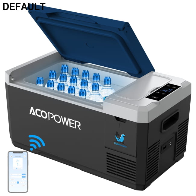 LiONCooler Mini Solar Powered Car Fridge Freezer 19 Quarts Accessories Refrigerators