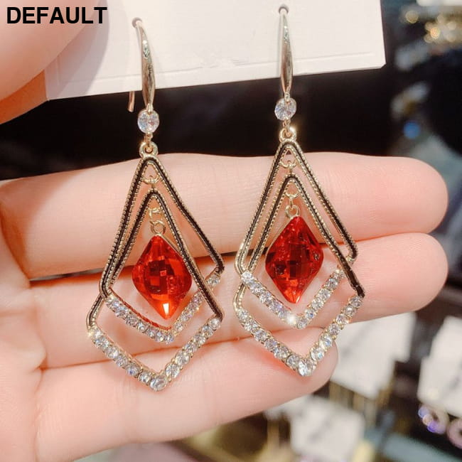 Long Delicate Accessory Sparkling Hook Earrings New Year Sterling Silver Best Selling Products