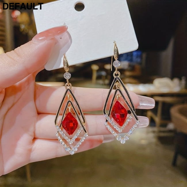 Long Delicate Accessory Sparkling Hook Earrings New Year Sterling Silver Best Selling Products